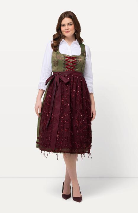 Produktbild Ulla Popken Dirndl, Ornamente, Carree-Ausschnitt, ärmellos (58)