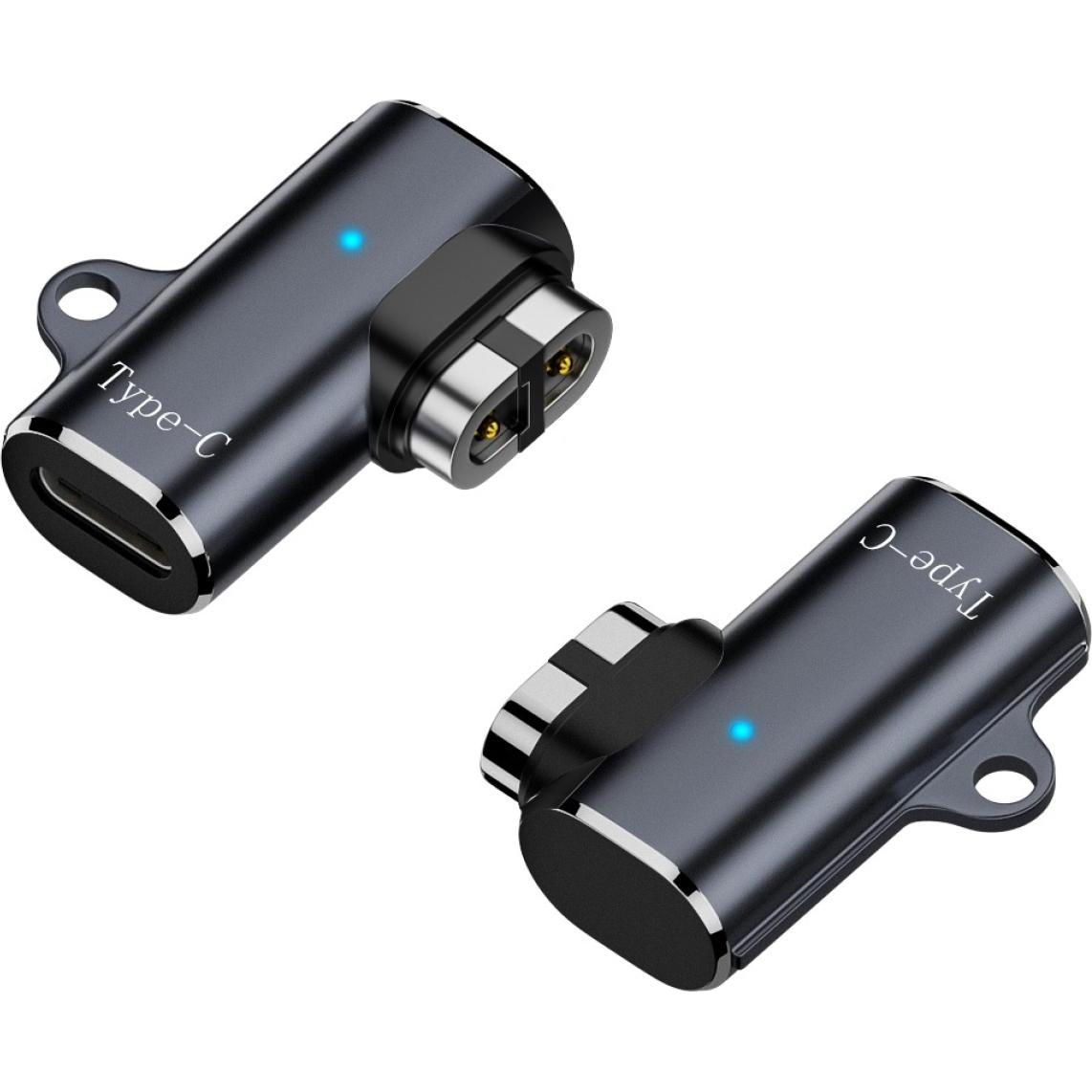 PowerGuard USB-C zu Shokz Kopfhörer magnetischer Angle Charge Adapter (USB), Kopfhörerkabel, Schwarz