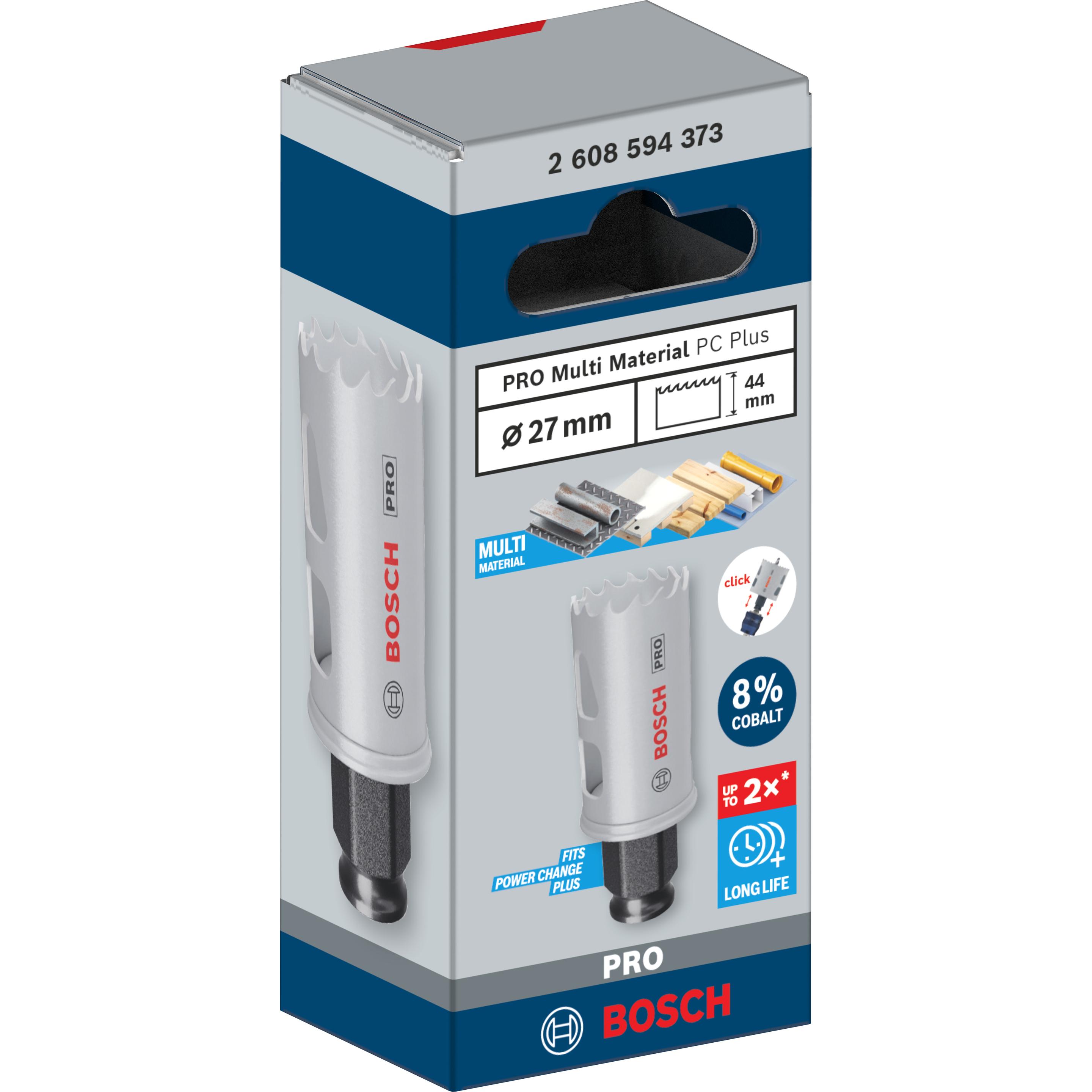 Thumbnail - Bosch Professional Zubehör, Lochsäge, PRO Multi Material PC Plus Lochsäge, 27 mm (27 Millimeter)