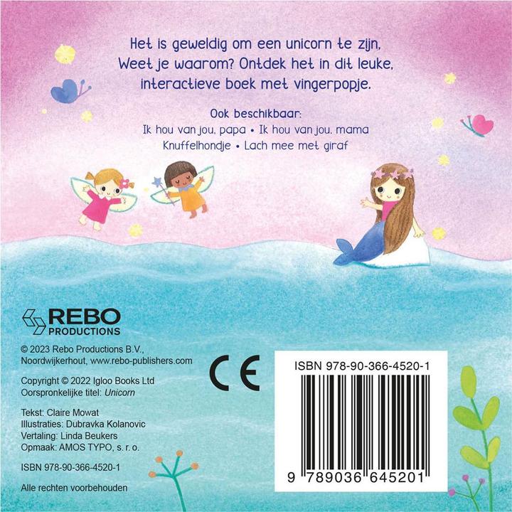 Produktbild Einhorn - Fingerpuppenbuch (Niederländisch)