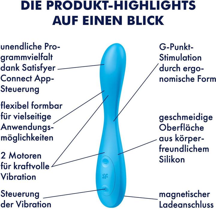 Actual product image Satisfyer G-Spot Flex 4 - Blue