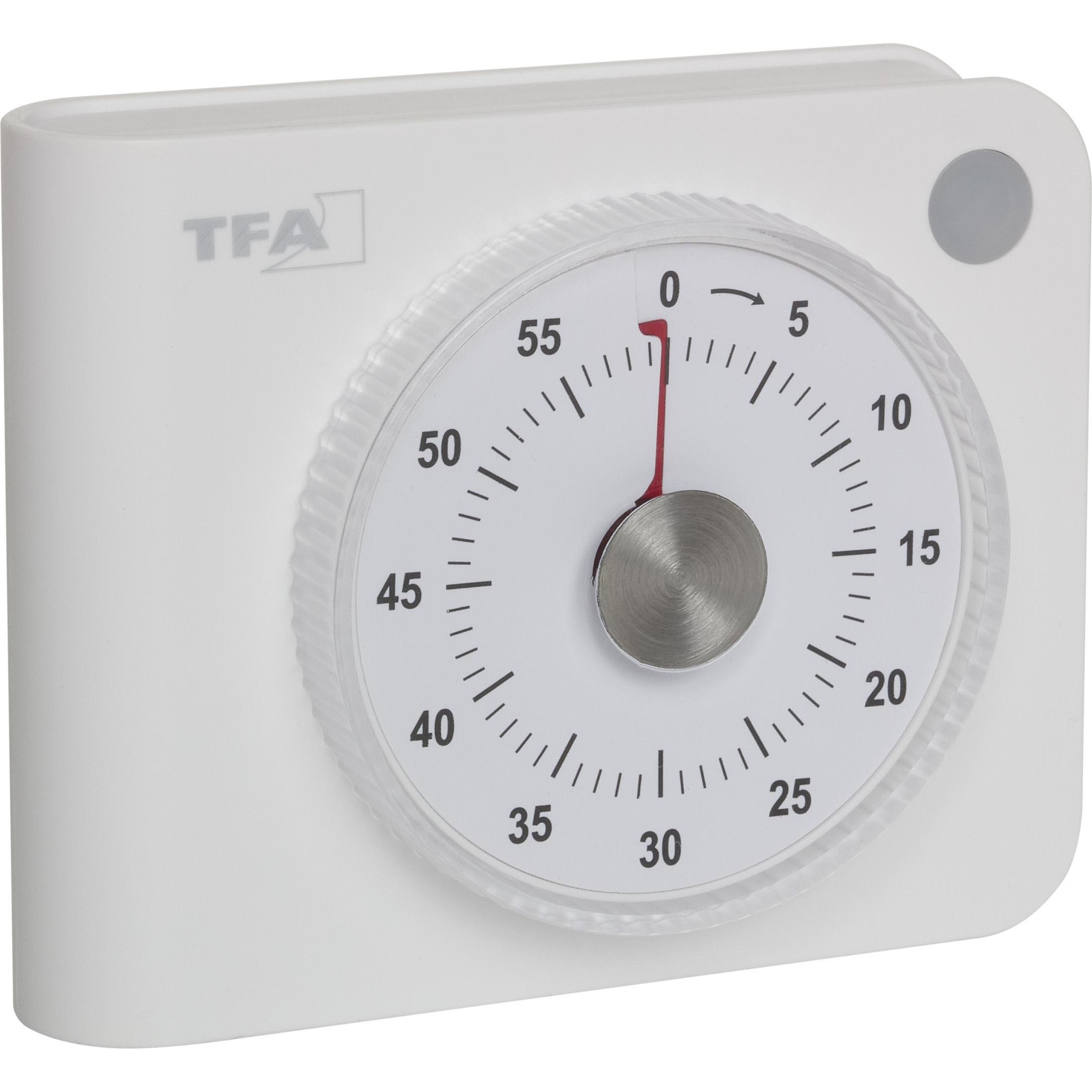 TFA Elektronischer Timer, Contaminuti, Bianco