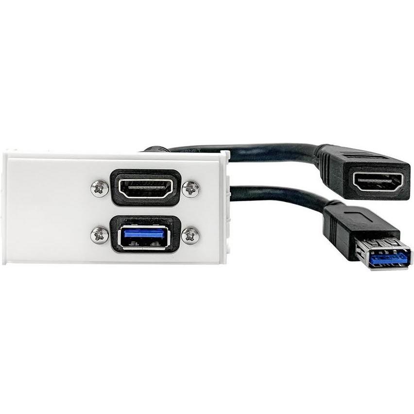 Thumbnail - Vivolink, Steckdose, Wall HDMI, USB3.0 in