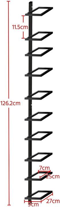 Actual product image Yaheetech Bottle rack (27 x 9 x 116 cm, 10 Fl.)