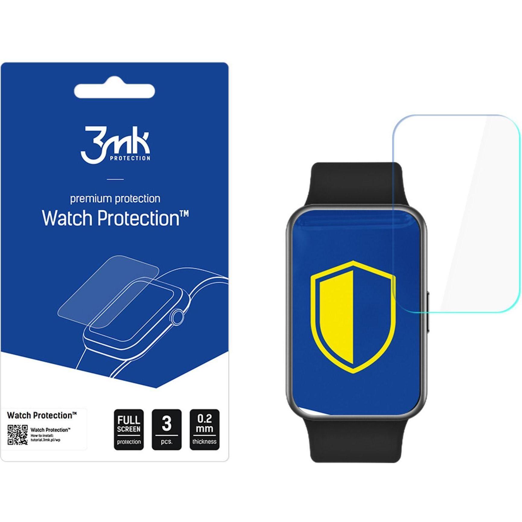 3Mk Trasparente Protective Film Watch Protection Arc For Huawei Watch Fit, Pellicola Protettiva Per Smartwatch,