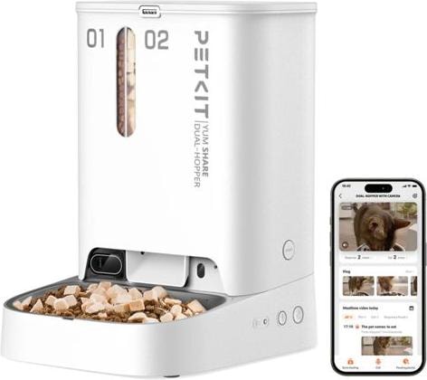 Immagine prodotto Petkit YumShare Dual-Hopper con fotocamera (5 l)