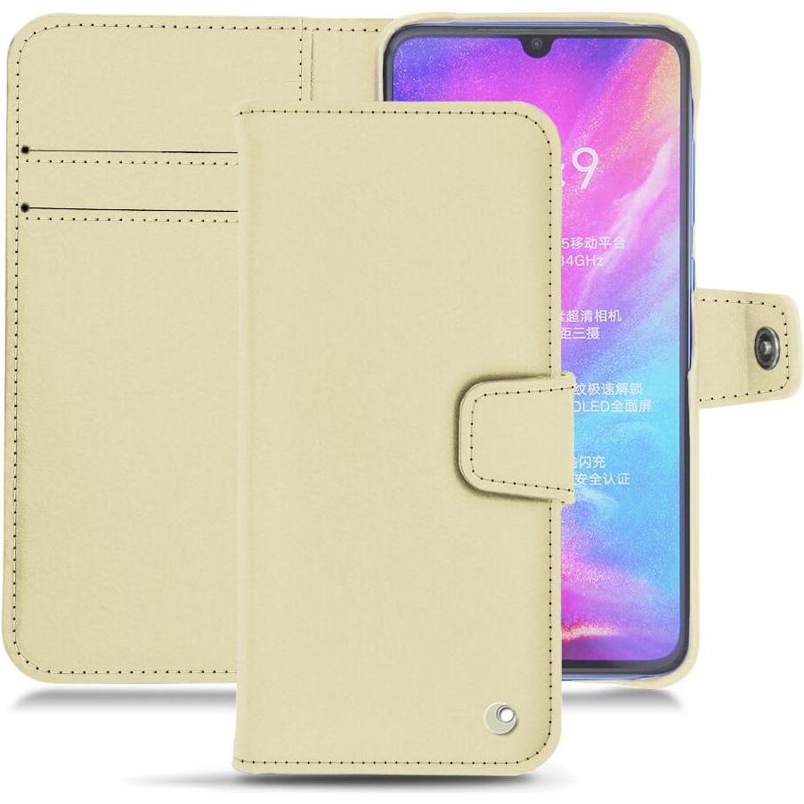 Noreve Lederschutzhülle Wallet (Xiaomi Mi 9), Smartphone Hülle, Beige