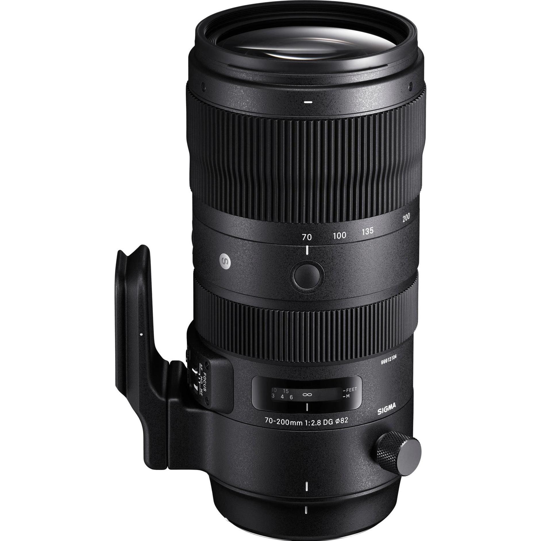 Sigma 70-200mm f/2,8 DG OS HSM Sports, Nikon F (Nikon F, Full frame), Obiettivo, Nero