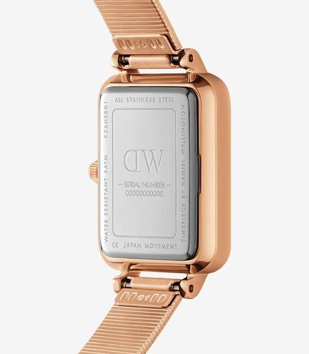 Produktbild Daniel Wellington Quadro Lumine Pressed Piano Rose Gold White (Analoguhr, 20 mm)