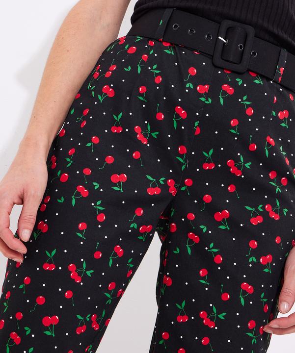 Actual product image Joe Browns Cherry Print Capri Trousers (42)