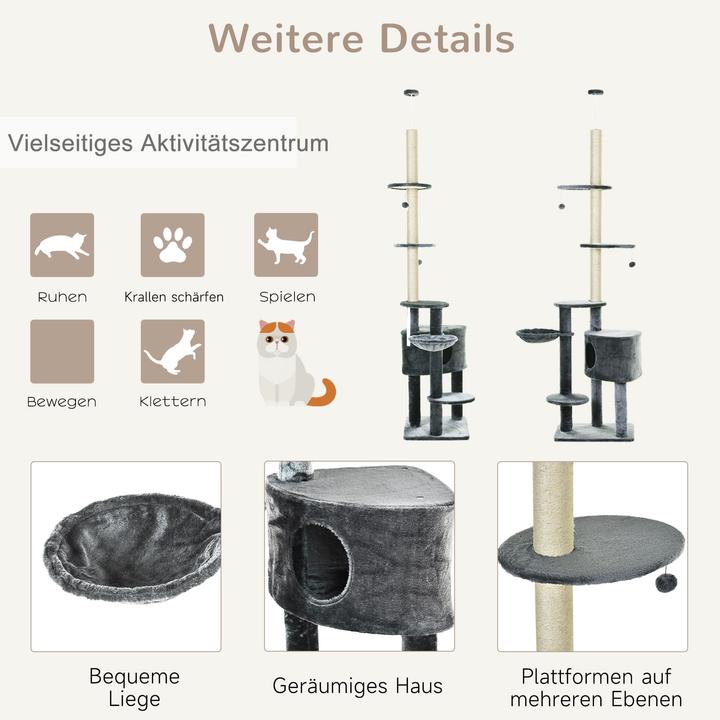 Actual product image Jamb Scratching post (265 cm, Dark grey)