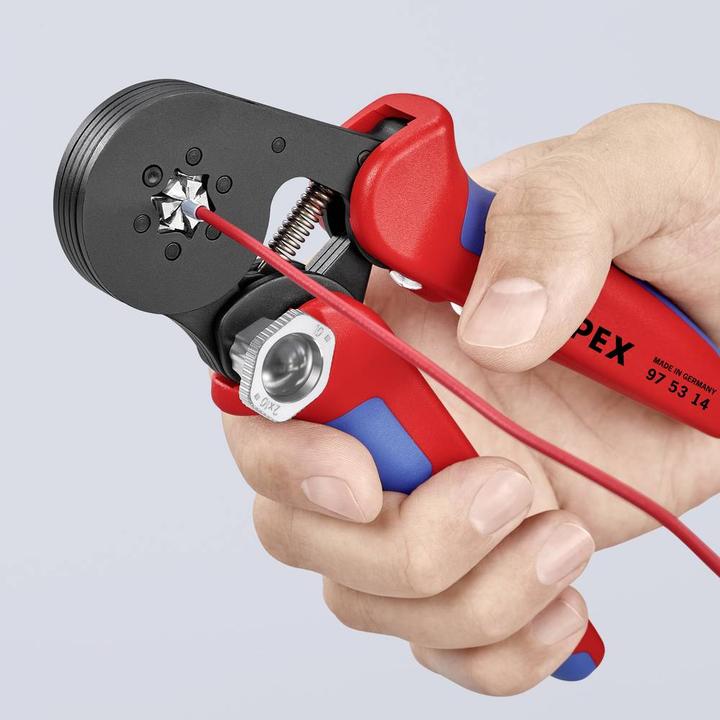 Actual product image Knipex Self-Adjusting Crimping Pliers for wire ferrules (180 mm)