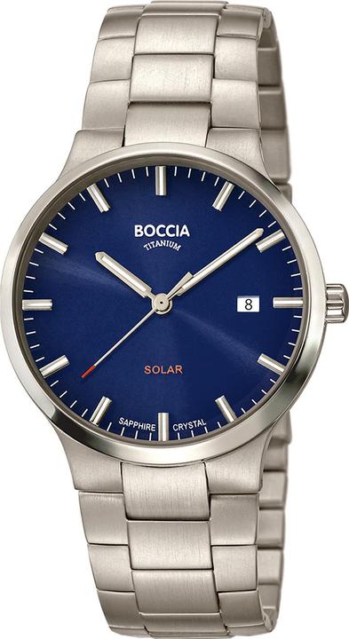 Produktbild Boccia 3652-02 Herrenuhr Solar Titanium 39mm 5ATM (Analoguhr, 39 mm)