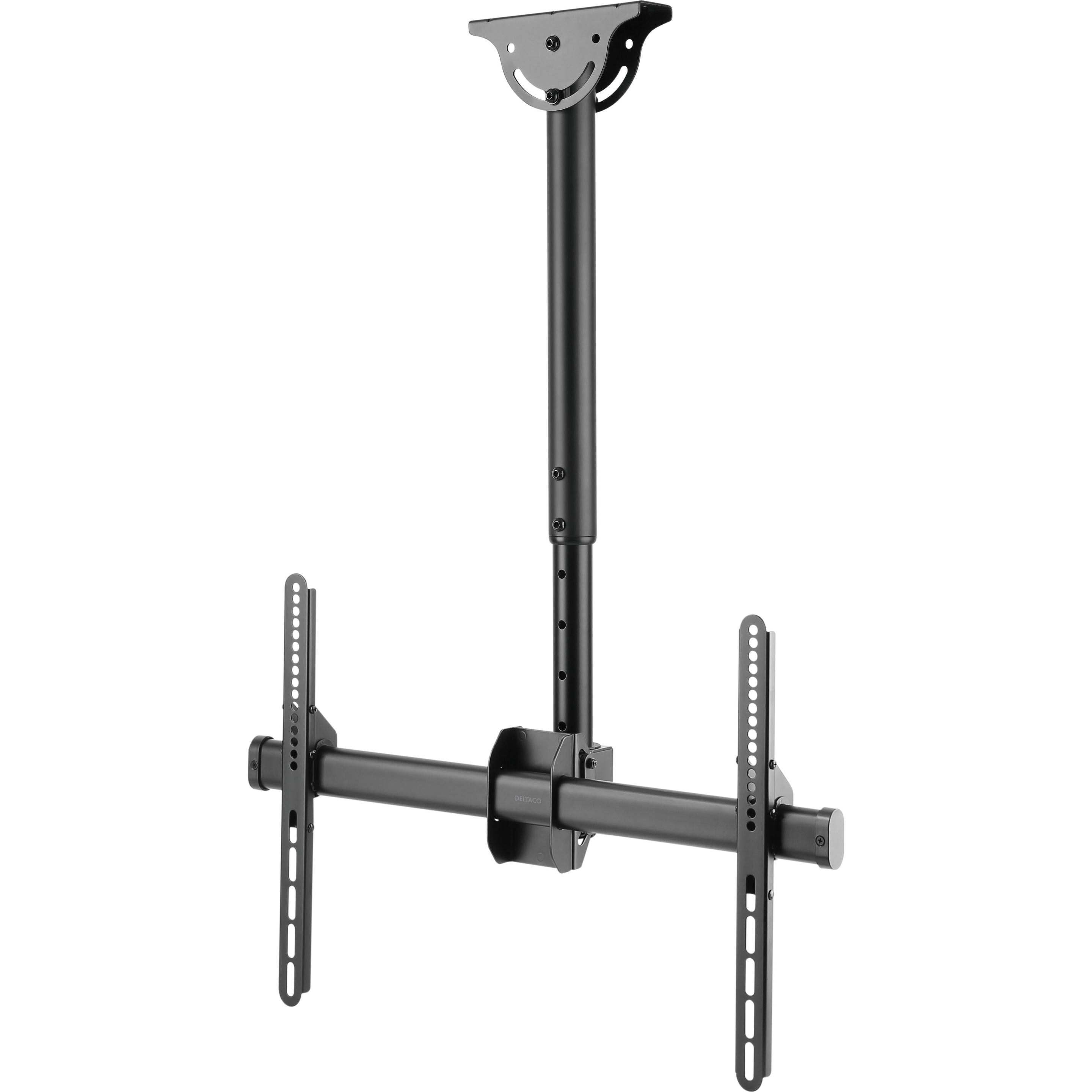 Deltaco ARM-0400 Supporto TV (70") Nero (Soffitto, 50 kg, 37" - 70"), Supporto da parete TV, Nero
