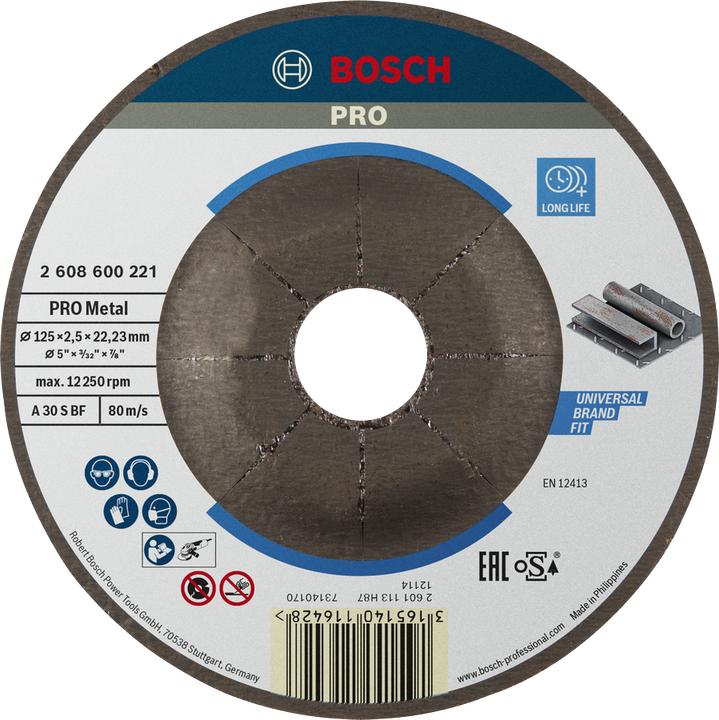 Actual product image Bosch Professional Zubehör PRO Metal cutting disc, 125 x 2.5 x 22.23 mm