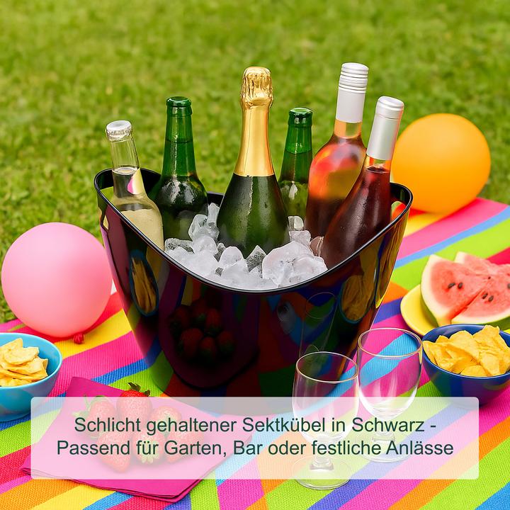 Produktbild Relaxdays Eiseimer 8l schwarz