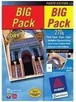 Actual product image Avery BIG PACK Inkjet Photo Paper, 40 Blatt (250 g/m², A4, 40 pcs.)