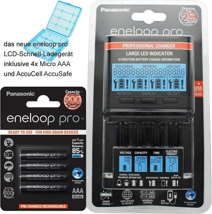 Immagine prodotto Panasonic BQ-CC65 (4 pz., AAA, Batteria + Caricabatterie)