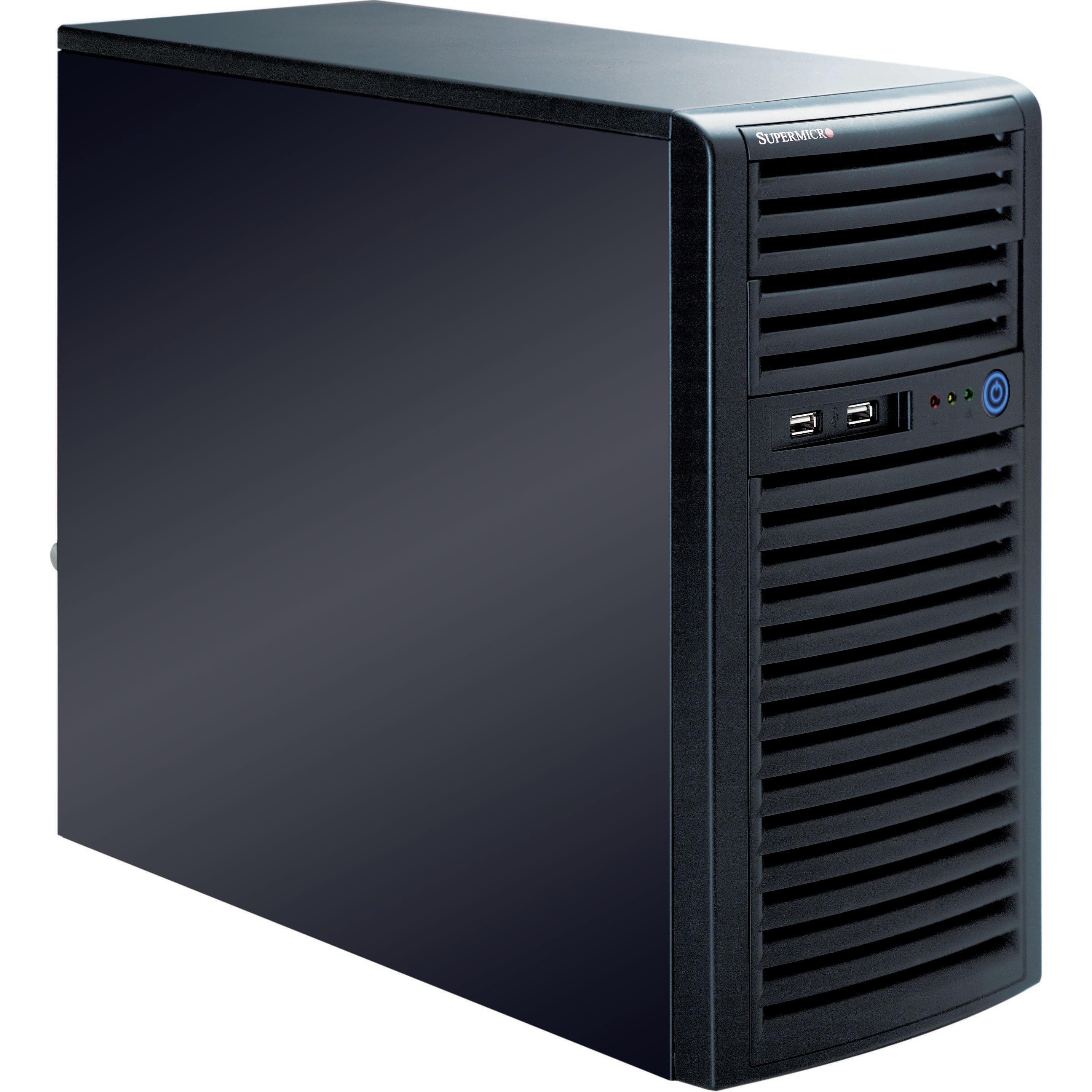 Thumbnail - Supermicro SC731i-300B: micro-ATX Tower (mATX), PC Gehäuse, Schwarz