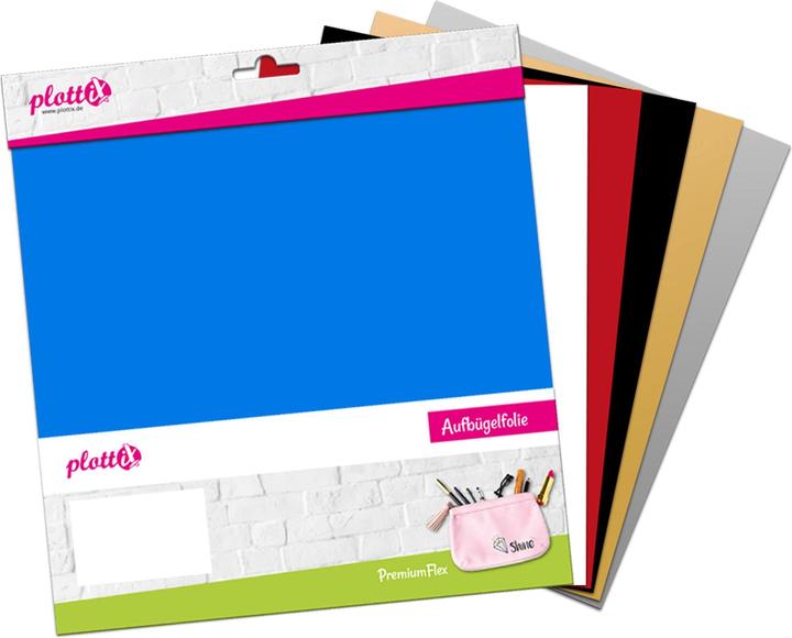 PlottiX PremiumFlex 30cm x 30cm Bundle 1 (6 Folien)