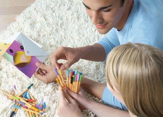 Produktbild STABILO point 88 Fineliner (Rot, Grün, Lila, Schwarz, Blau, Violett, 6 x)