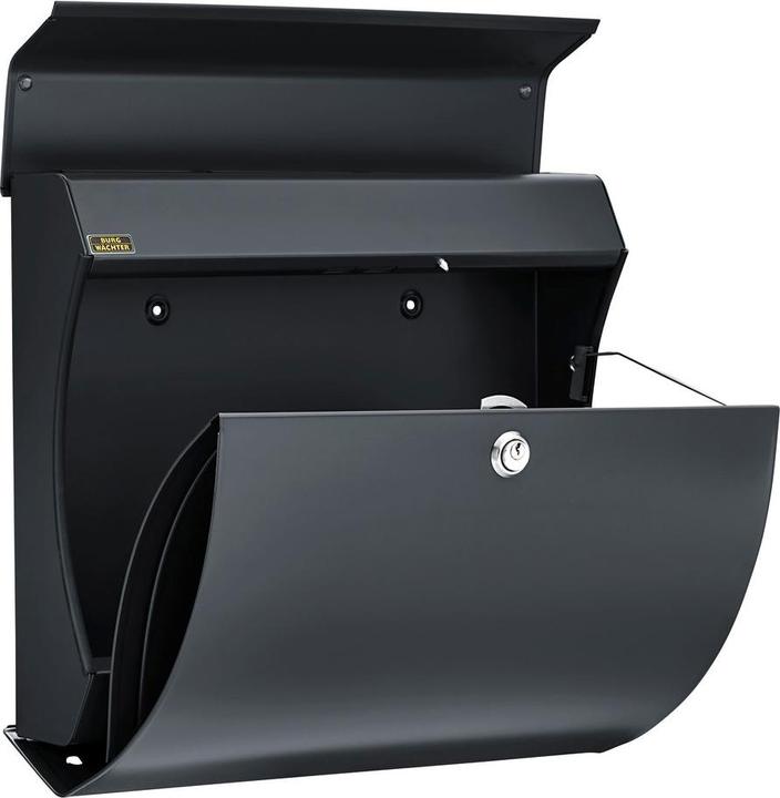 Produktbild Burg Wächter Briefkasten Verona 3844 / 884 m.Innenlicht anthrazit DIN C4