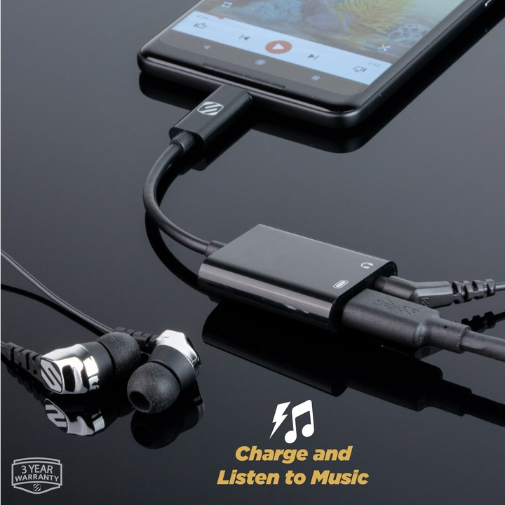 Produktbild Scosche StrikeLine (USB Typ C, 3.5mm Klinke, USB Typ C)