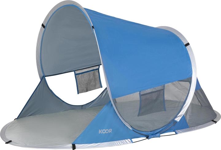 Actual product image Koor Beach Tent Pop-Up M, Blue (beach tent, 1.40 kg, 2 persons)