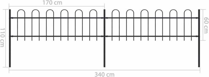 Produktbild vidaXL Zaunpaneel