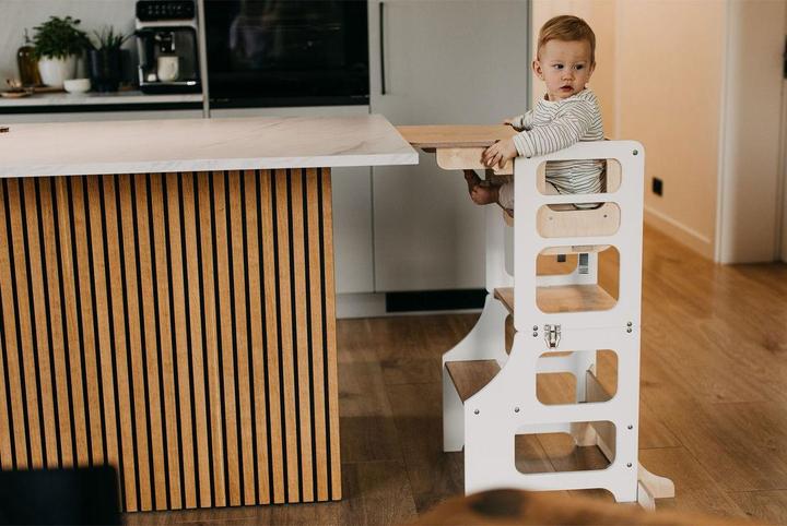 Image du produit Duck Woodworks klappbarer Lernturm und Hochstuhl