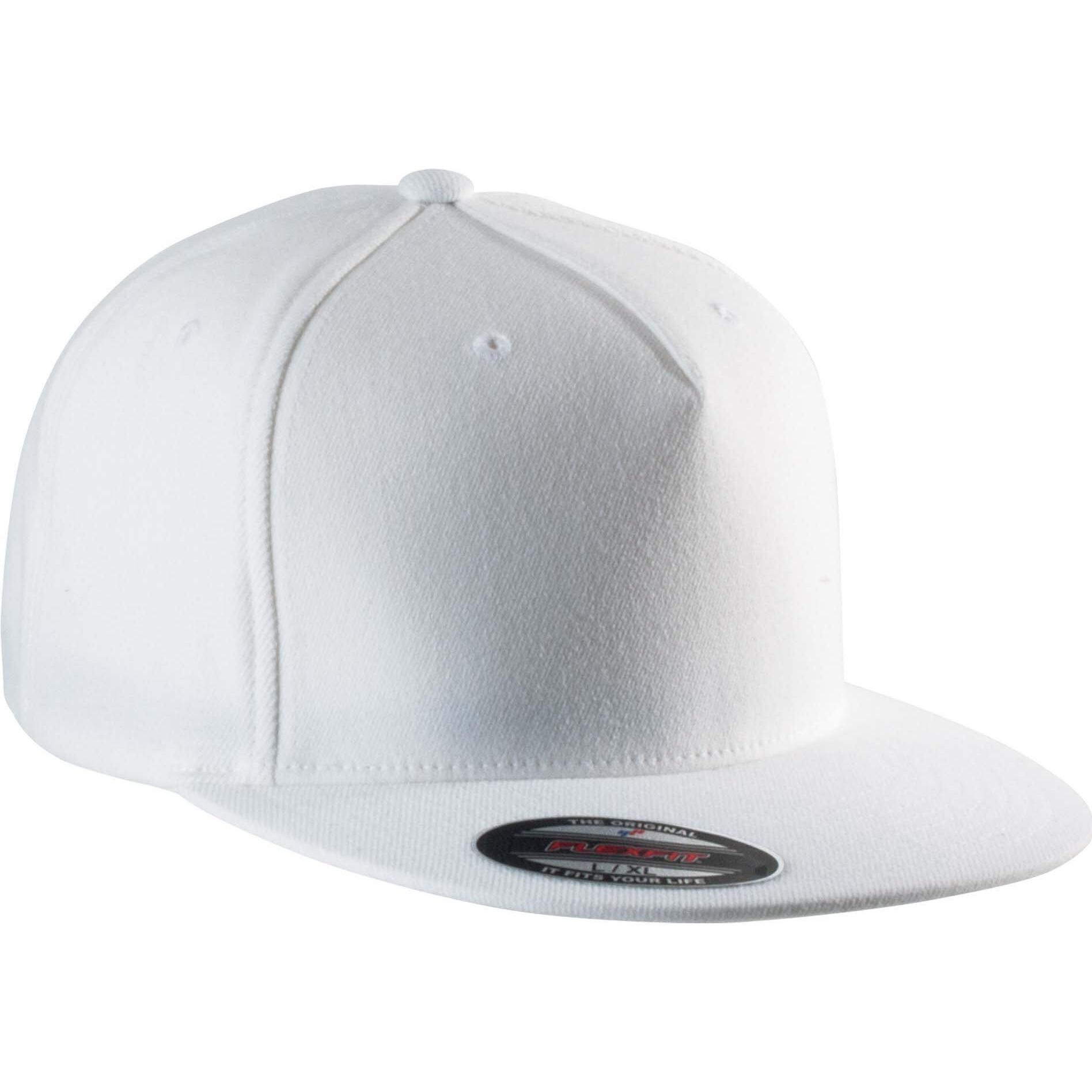 K-up, Cap, Flexfit 5 Panneaux, Weiss, (L)