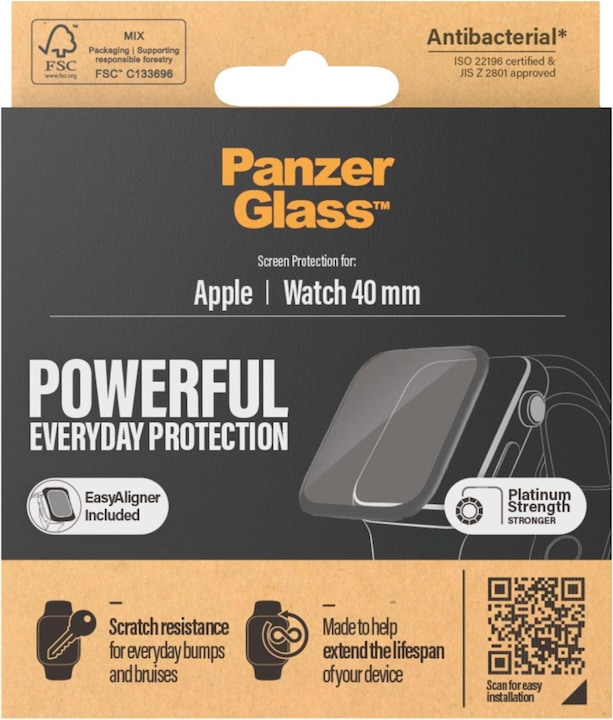 Actual product image PanzerGlass Screen protector Apple Watch 40 mm