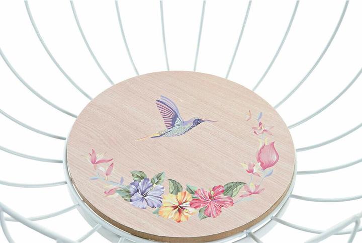 Produktbild DKD Home Decor Obstschale Bunt Metall Holz MDF 28 x 28 x 11 cm (2 Stück)