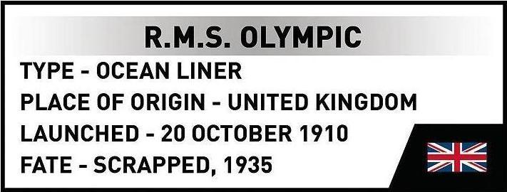 Actual product image Cobi COBI-1687 - 595 PCS HC 1687 R.M.S. OLIMPIC (1911)