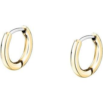 Morellato, Ohrringe, - Gold-plated steel hoop earrings Ã˜1.2 cm Creole SAUP21