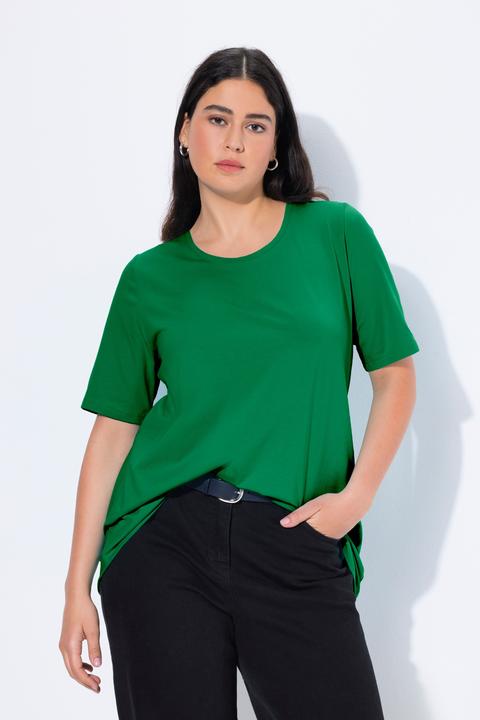 Actual product image Ulla Popken Essential Round Neck Stretch Tee (62)