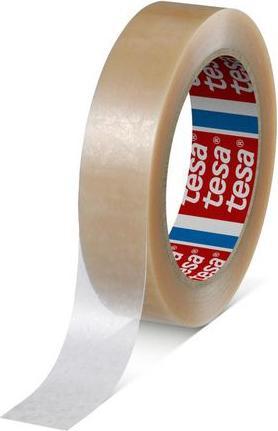 Actual product image tesa ® Adhesive film 04104 25 mmx66 m (WxL) single-sided adhesive with solvent PVC transparent (25 mm)