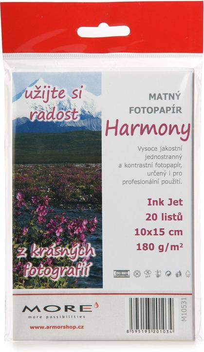 Productafbeelding Armor OWA Armor fotopapier Harmony 180g 10x15 mat 20st (180 g/m², 10 x 15 cm, 20 Pcs.)