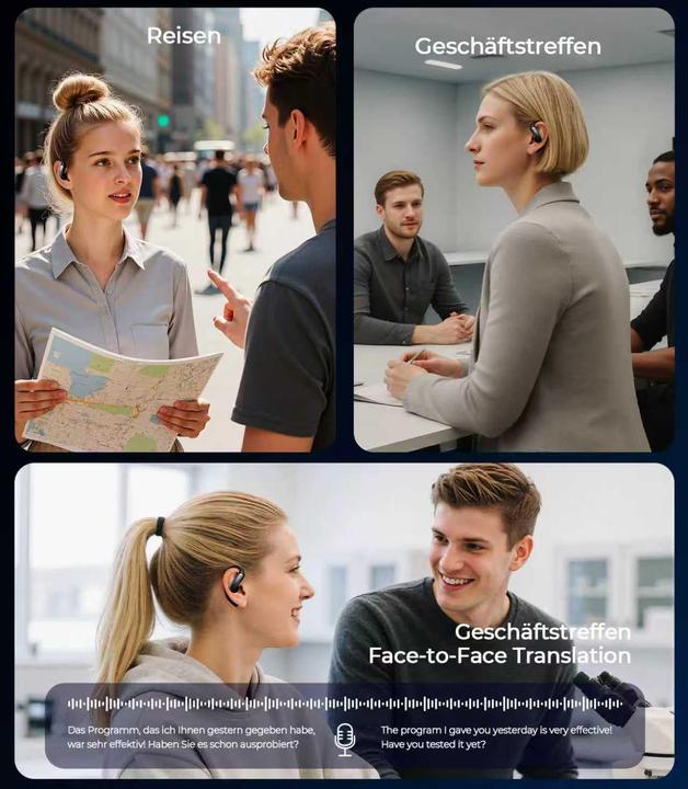 Image du produit JDBL 10-in-1 Übersetzer-Kopfhörer mit KI-Technologie