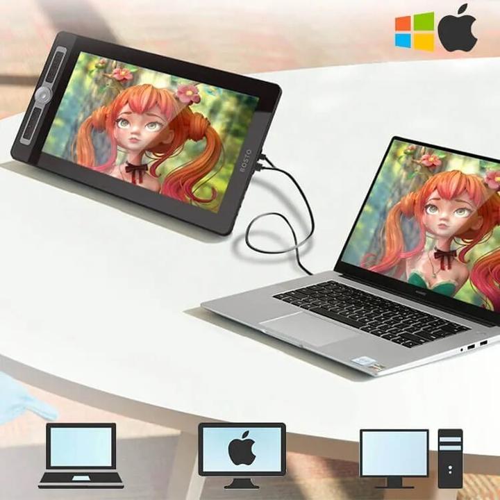 Actual product image Bosto Graphic tablet BT-16HD PRO 0FH (15.60", 5080 lpi)