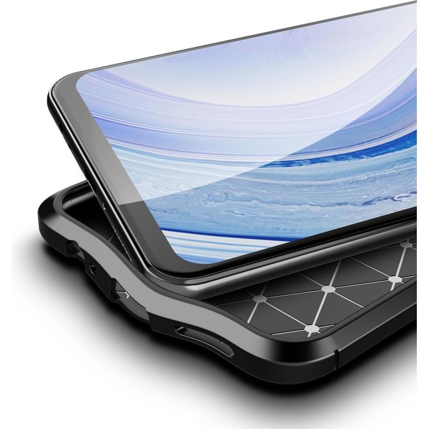 Thumbnail - Screenguard Xiaomi Redmi Note 9 Hülle Leather Design TPU Cover (Xiaomi Redmi Note 9), Smartphone Hülle, Schwarz