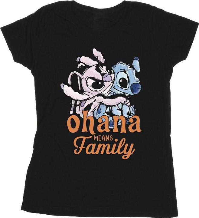 Immagine prodotto Disney Lilo And Stitch Ohana Angel Hug Maglietta Donna (L)