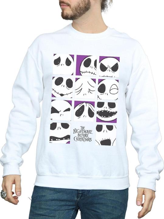 Image du produit Disney - Sweat NIGHTMARE BEFORE CHRISTMAS MANY FACES OF JACK SQUARES - Homme (3XL)