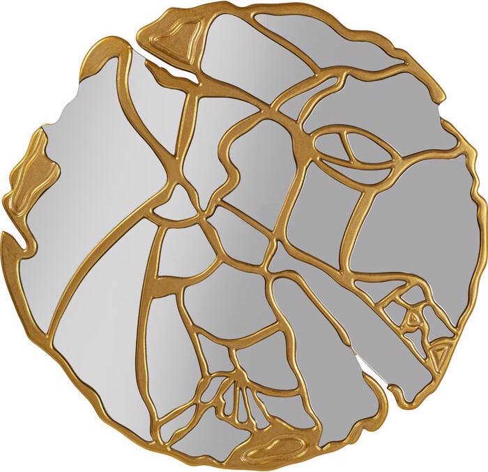 Image du produit Kare Design Miroir mural Pieces doré Ø100cm (100 x 40 x 40 cm)