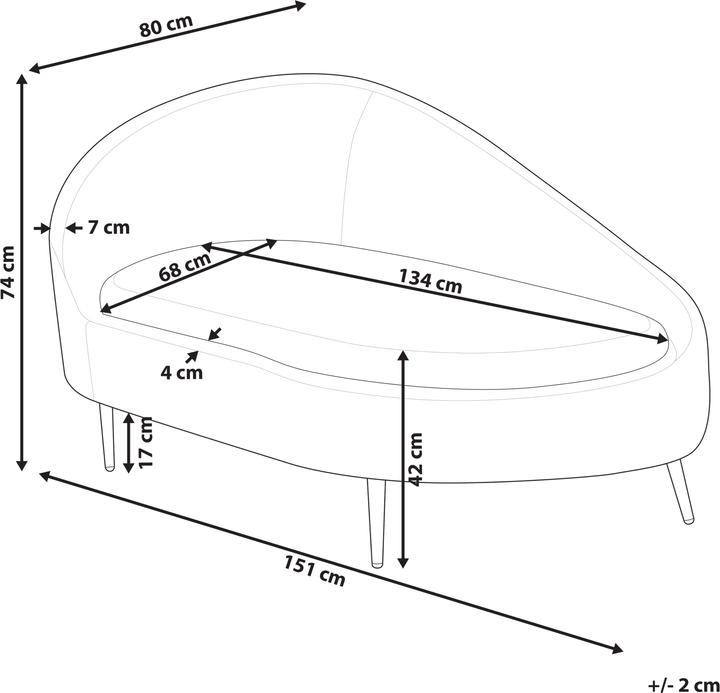 Actual product image Beliani Valreas (Recamiere)