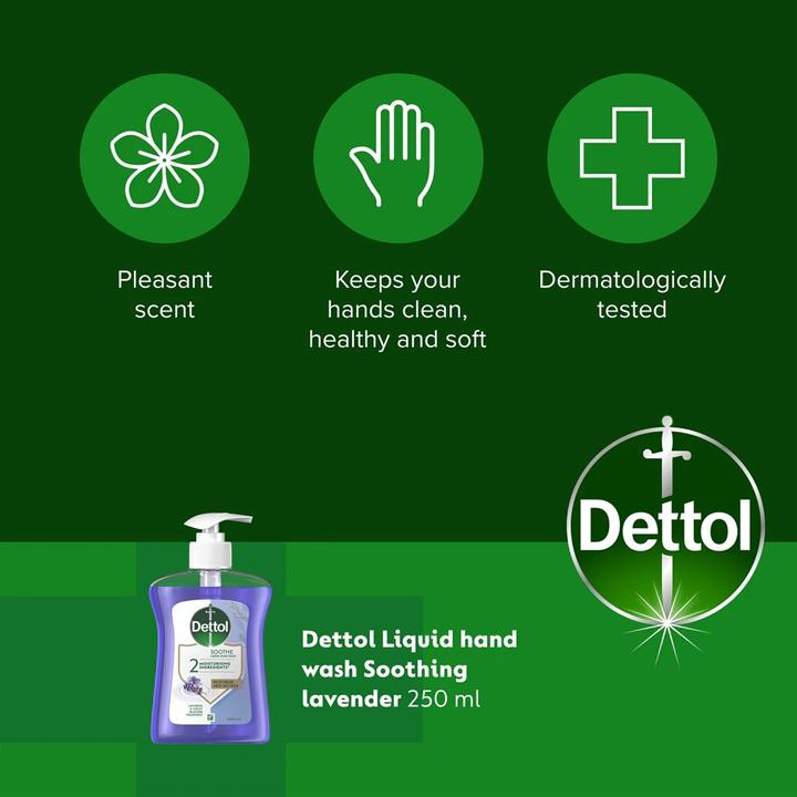 Productafbeelding Dettol Antibacteriële vloeibare handwas (Vloeibare zeep, 250 ml)