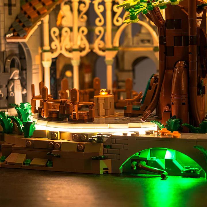Image du produit BrickBling Set de lumière LED pour LEGO Le Seigneur des Anneaux : Fondcombe (10316) incl. télécommande