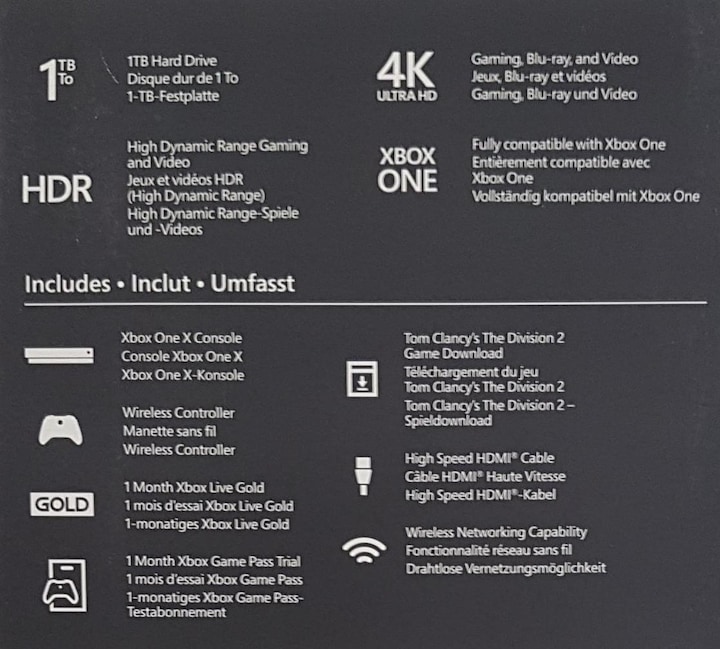 Actual product image Microsoft Xbox One X