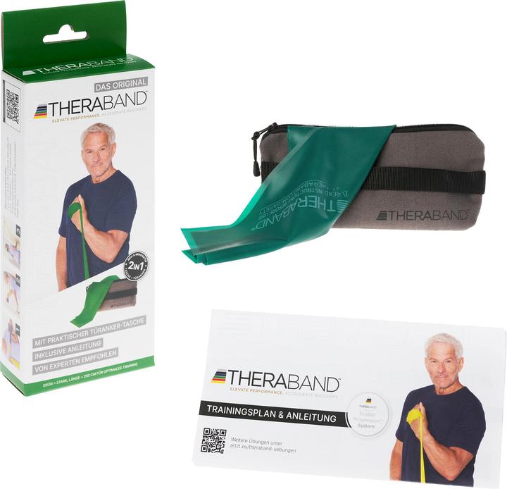 TheraBand 2,5 m in Tranker-T verde (2.50 m, Strong)