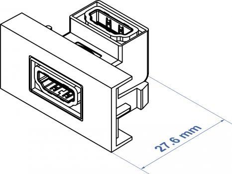 Produktbild Delock Easy 45 snap-in module (2.76 cm)